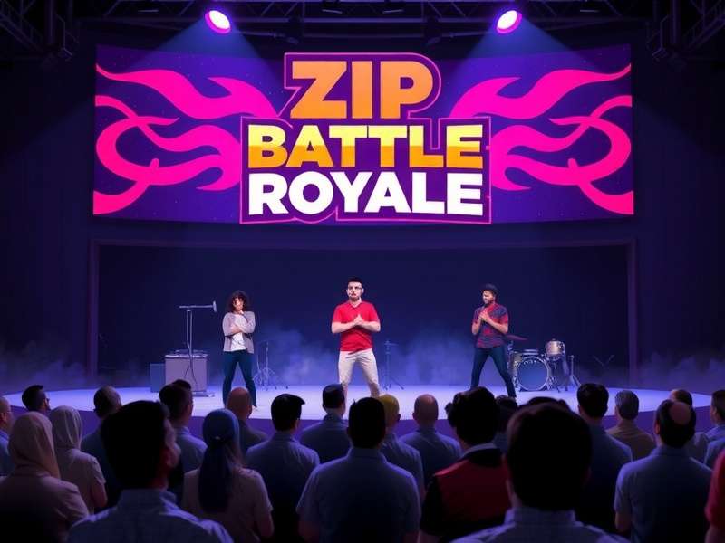 Zip Battle Royale India Cup Finals - Mumbai 2024 Zip Battle Royale India Cup tournament finals with players on stage and audience