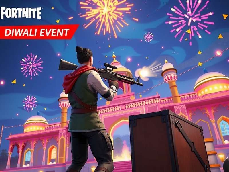 Zip Battle Royale Diwali Special Event - Firework Launcher Zip Battle Royale Diwali event showing players with firework launchers in decorated map